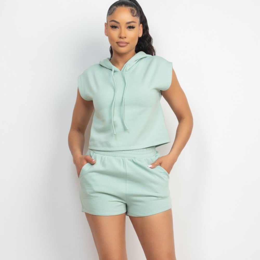 Hoodie Springtime 2pc Short Set